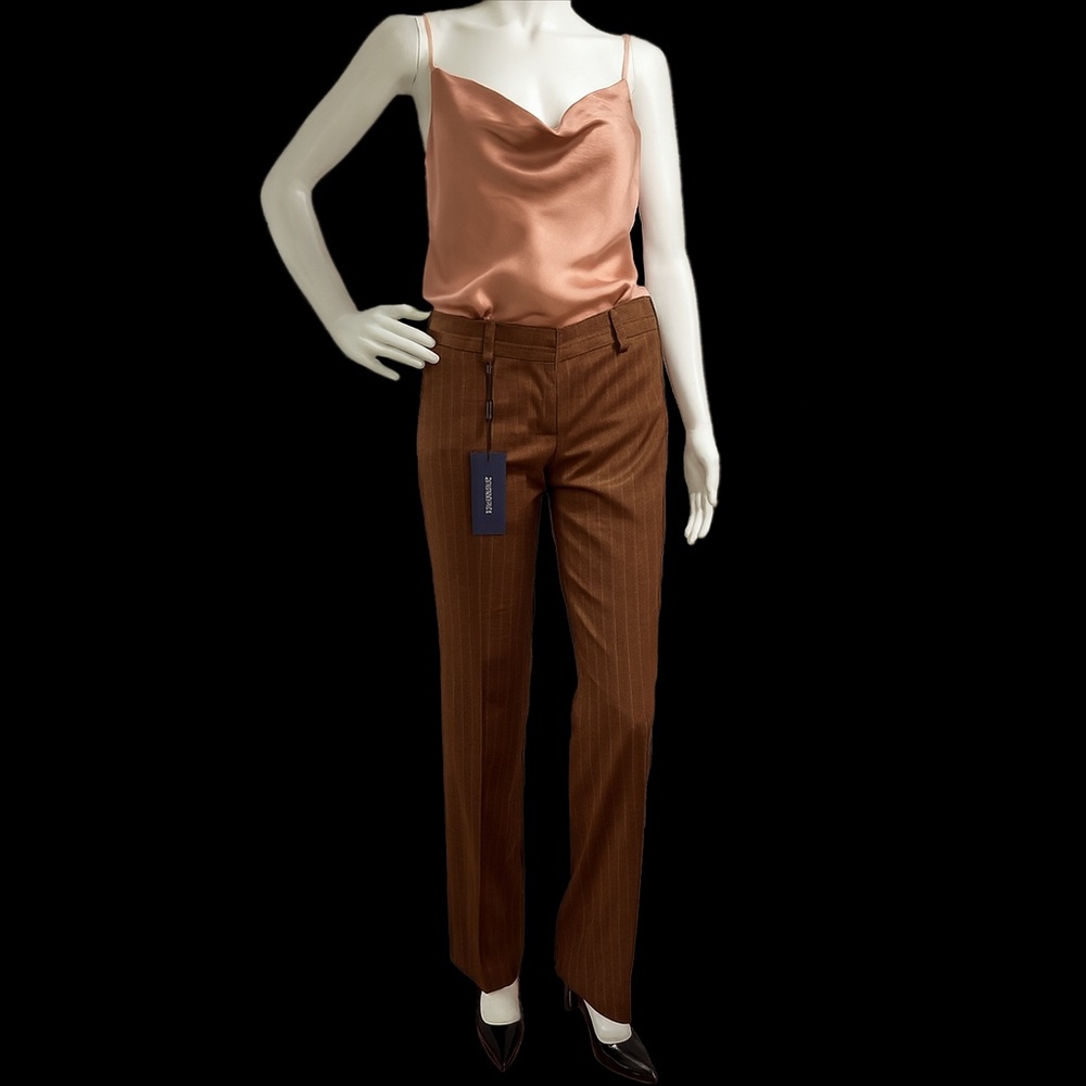 🆕🏷️  Dolce & Gabbana Beige Pinstripe Tailored Pants – Made in Italy 🇮🇹 – NWT